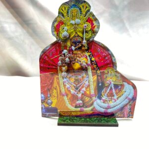 Divine Shri Bankey Bihari Ji Vrindavan Standing Figurine – Authentic Temple Shringar Desktop Idol