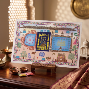 “Raas Leela Darshan – Sacred Pichwai of Divine Courtyards”